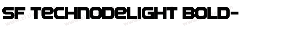 SF Technodelight Bold字体转换